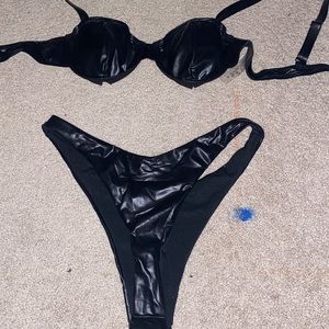 New SHEIN leather bikini set